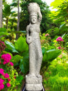 Bali Statue With Pot Planter Water Feature Hand Carved Stone 2000mm (764)