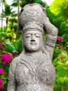 Bali Statue With Pot Planter Water Feature Hand Carved Stone 2000mm (764)