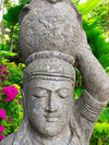 Bali Statue With Pot Planter Water Feature Hand Carved Stone 2000mm (764)