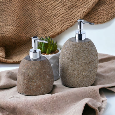Luxury Raw Stone Soap Lotion Soap Lotion Dispenser 100mL + 180mL Set