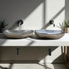 XXL Twin Series Stone Basins 860mm x 350mm x 150mm/130mm (2397 A + B )