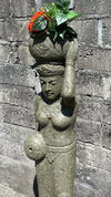 Bali Water Feature Statue Hand Carved Natural Stone 150cm (794)