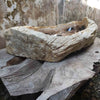 Luxury Petrified Wood Stone Basin 75cm x 42cm x 22/14cm (1621)