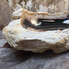 Luxury Petrified Wood Stone Basin 75cm x 42cm x 22/14cm (1621)