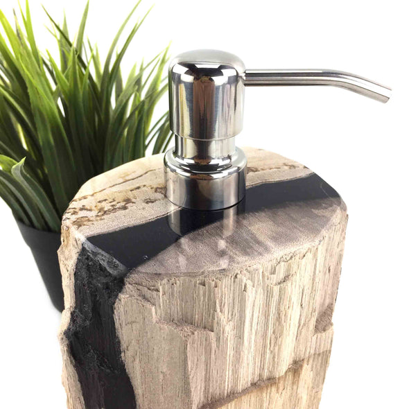 Luxury Petrified Wood Soap & Lotion Dispenser 180mL (1743)