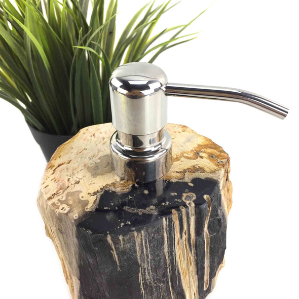 Luxury Petrified Wood Soap & Lotion Dispenser 100mL (1754)
