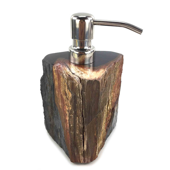 Luxury Petrified Wood Soap & Lotion Dispenser 100mL (1768)