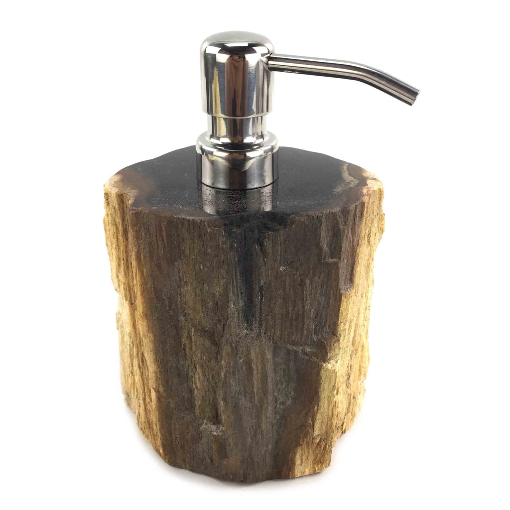 Luxury Petrified Wood Soap & Lotion Dispenser 100mL (1769) StoneBase