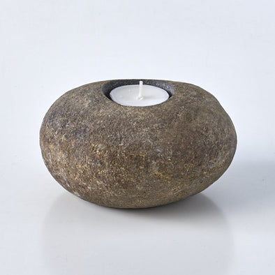Raw Stone Single Tealight Candle Holder