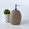 Luxury 2 Piece Raw Stone Soap Dispenser & Toothbrush Holder