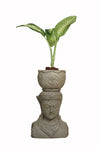 Bali Statue With Pot Planter Hand Carved Stone 80cm (774)